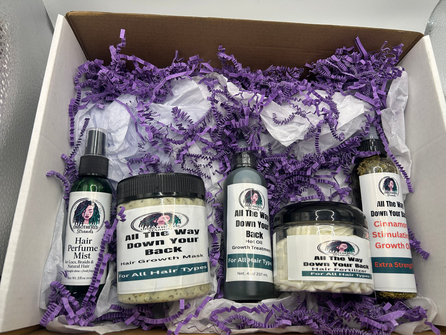 All the way down your back GIFT SET